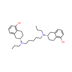 CCCN(CCCCCN(CCC)[C@H]1CCc2c(O)cccc2C1)[C@H]1CCc2c(O)cccc2C1 ZINC000095562154