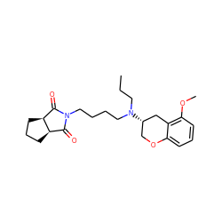 CCCN(CCCCN1C(=O)[C@H]2CCC[C@H]2C1=O)[C@H]1COc2cccc(OC)c2C1 ZINC000001554702