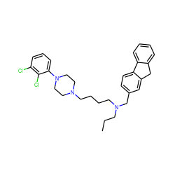 CCCN(CCCCN1CCN(c2cccc(Cl)c2Cl)CC1)Cc1ccc2c(c1)Cc1ccccc1-2 ZINC000071319438