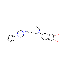 CCCN(CCCCN1CCN(c2ccccc2)CC1)[C@@H]1CCc2cc(O)c(O)cc2C1 ZINC000028964177