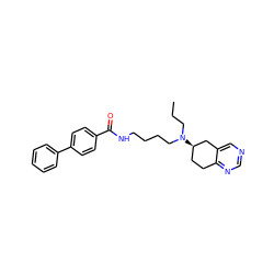 CCCN(CCCCNC(=O)c1ccc(-c2ccccc2)cc1)[C@@H]1CCc2ncncc2C1 ZINC000026645994