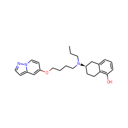 CCCN(CCCCOc1ccn2nccc2c1)[C@@H]1CCc2c(O)cccc2C1 ZINC001772581107