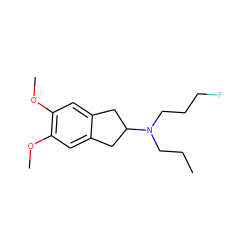 CCCN(CCCF)C1Cc2cc(OC)c(OC)cc2C1 ZINC000013471401