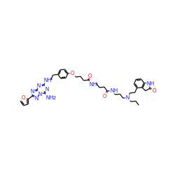 CCCN(CCCNC(=O)CCCNC(=O)CCCOc1ccc(CCNc2nc(N)n3nc(-c4ccco4)nc3n2)cc1)CCc1cccc2c1CC(=O)N2 ZINC000299868126