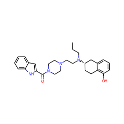 CCCN(CCN1CCN(C(=O)c2cc3ccccc3[nH]2)CC1)[C@H]1CCc2c(O)cccc2C1 ZINC000043123396