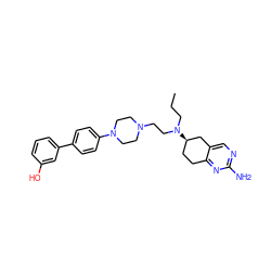 CCCN(CCN1CCN(c2ccc(-c3cccc(O)c3)cc2)CC1)[C@@H]1CCc2nc(N)ncc2C1 ZINC000103253169