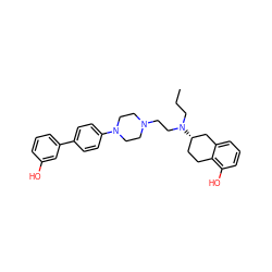 CCCN(CCN1CCN(c2ccc(-c3cccc(O)c3)cc2)CC1)[C@H]1CCc2c(O)cccc2C1 ZINC000103253125