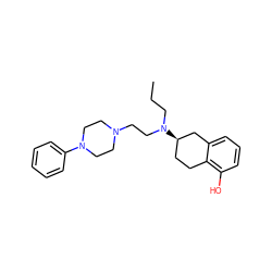 CCCN(CCN1CCN(c2ccccc2)CC1)[C@@H]1CCc2c(O)cccc2C1 ZINC000028964117