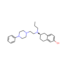 CCCN(CCN1CCN(c2ccccc2)CC1)[C@@H]1CCc2cc(O)ccc2C1 ZINC000028964129