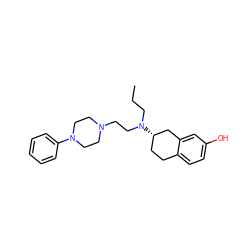 CCCN(CCN1CCN(c2ccccc2)CC1)[C@H]1CCc2ccc(O)cc2C1 ZINC000022924460