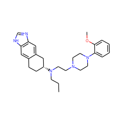 CCCN(CCN1CCN(c2ccccc2OC)CC1)[C@@H]1CCc2cc3[nH]cnc3cc2C1 ZINC000096923986