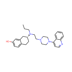 CCCN(CCN1CCN(c2ccnc3ccccc23)CC1)[C@@H]1CCc2ccc(O)cc2C1 ZINC000045254542