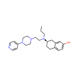 CCCN(CCN1CCN(c2ccncc2)CC1)[C@@H]1CCc2ccc(O)cc2C1 ZINC000064415806