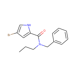 CCCN(Cc1ccccc1)C(=O)c1cc(Br)c[nH]1 ZINC000024325530