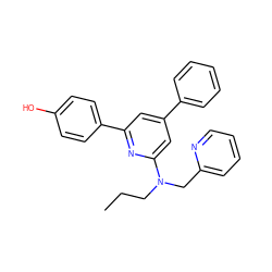 CCCN(Cc1ccccn1)c1cc(-c2ccccc2)cc(-c2ccc(O)cc2)n1 ZINC000003815467