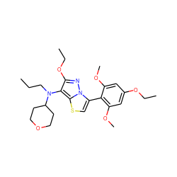 CCCN(c1c(OCC)nn2c(-c3c(OC)cc(OCC)cc3OC)csc12)C1CCOCC1 ZINC000096172613