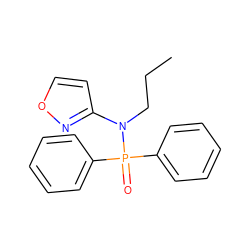 CCCN(c1ccon1)P(=O)(c1ccccc1)c1ccccc1 ZINC000095595693