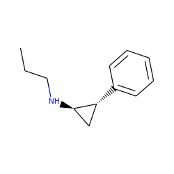 CCCN[C@@H]1C[C@H]1c1ccccc1 ZINC000044674449