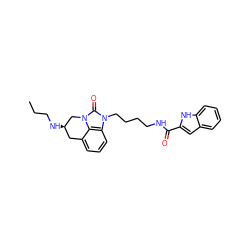 CCCN[C@@H]1Cc2cccc3c2n(c(=O)n3CCCCNC(=O)c2cc3ccccc3[nH]2)C1 ZINC001772600314