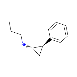 CCCN[C@H]1C[C@@H]1c1ccccc1 ZINC000044674447