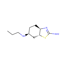 CCCN[C@H]1CC[C@H]2N=C(N)S[C@@H]2C1 ZINC000033961845