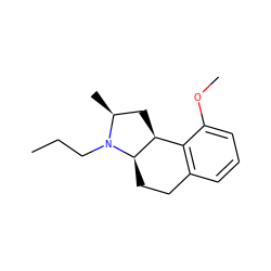 CCCN1[C@@H](C)C[C@H]2c3c(cccc3OC)CC[C@H]21 ZINC000013826543