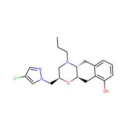 CCCN1C[C@H](Cn2cc(Cl)cn2)O[C@@H]2Cc3c(O)cccc3C[C@H]21 ZINC000103224192