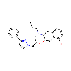 CCCN1C[C@H](Cn2ccc(-c3ccccc3)n2)O[C@@H]2Cc3c(O)cccc3C[C@H]21 ZINC000103224177