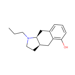 CCCN1CC[C@@H]2Cc3c(O)cccc3C[C@@H]21 ZINC000013826553