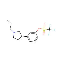 CCCN1CC[C@H](c2cccc(OS(=O)(=O)C(F)(F)F)c2)C1 ZINC000036187782