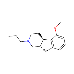 CCCN1CC[C@H]2c3c(cccc3OC)C[C@@H]2C1 ZINC000013733317