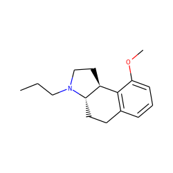 CCCN1CC[C@H]2c3c(cccc3OC)CC[C@@H]21 ZINC000013826498