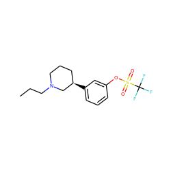 CCCN1CCC[C@@H](c2cccc(OS(=O)(=O)C(F)(F)F)c2)C1 ZINC000036187784