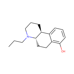 CCCN1CCC[C@H]2c3cccc(O)c3CC[C@@H]21 ZINC000005833784