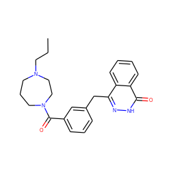 CCCN1CCCN(C(=O)c2cccc(Cc3n[nH]c(=O)c4ccccc34)c2)CC1 ZINC000028569680