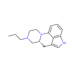 CCCN1CCN2c3cccc4[nH]cc(c34)C[C@@H]2C1 ZINC000118369239