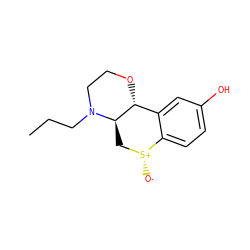 CCCN1CCO[C@@H]2c3cc(O)ccc3[S@+]([O-])C[C@H]21 ZINC000013809441