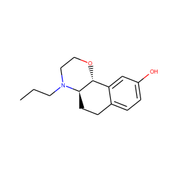 CCCN1CCO[C@@H]2c3cc(O)ccc3CC[C@H]21 ZINC000022064446