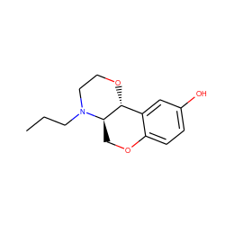 CCCN1CCO[C@@H]2c3cc(O)ccc3OC[C@H]21 ZINC000025726114