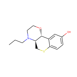 CCCN1CCO[C@@H]2c3cc(O)ccc3SC[C@H]21 ZINC000013809439