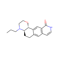 CCCN1CCO[C@@H]2c3cc4c(=O)[nH]ccc4cc3CC[C@H]21 ZINC000040940456