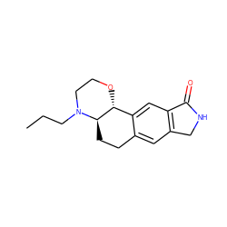 CCCN1CCO[C@@H]2c3cc4c(cc3CC[C@H]21)CNC4=O ZINC000040938120