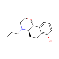 CCCN1CCO[C@@H]2c3cccc(O)c3CC[C@H]21 ZINC000026270718