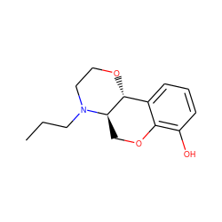 CCCN1CCO[C@@H]2c3cccc(O)c3OC[C@H]21 ZINC000026279841