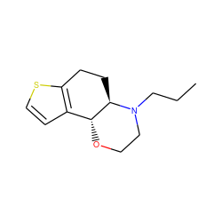 CCCN1CCO[C@@H]2c3ccsc3CC[C@H]21 ZINC000013474750