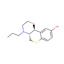 CCCN1CCO[C@H]2c3cc(O)ccc3SC[C@@H]21 ZINC000013809435