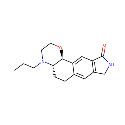 CCCN1CCO[C@H]2c3cc4c(cc3CC[C@@H]21)CNC4=O ZINC000040937780