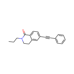 CCCN1CCc2cc(C#Cc3ccccc3)ccc2C1=O ZINC000066074106