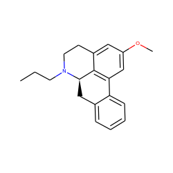 CCCN1CCc2cc(OC)cc3c2[C@H]1Cc1ccccc1-3 ZINC000040934130