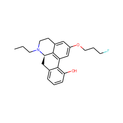 CCCN1CCc2cc(OCCCF)cc3c2[C@H]1Cc1cccc(O)c1-3 ZINC000066074347